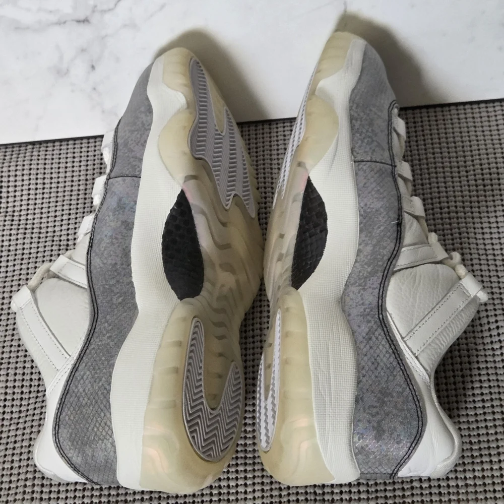 Nike Air Jordan 11 Low Year of the Snake Mens Sneakers Shoes Grey White 11 - Picture 5 of 8